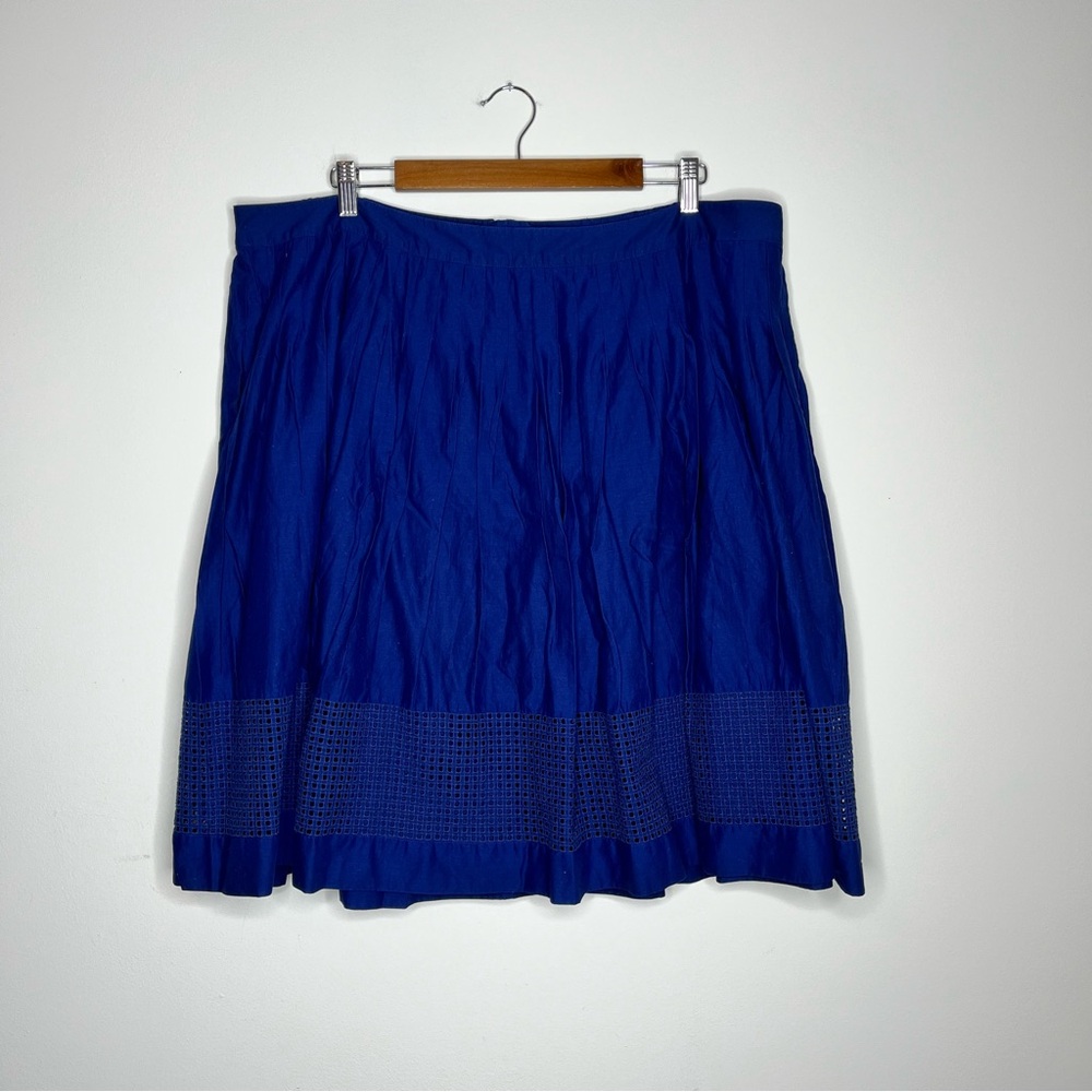 Talbots Blue A-Line Skirt